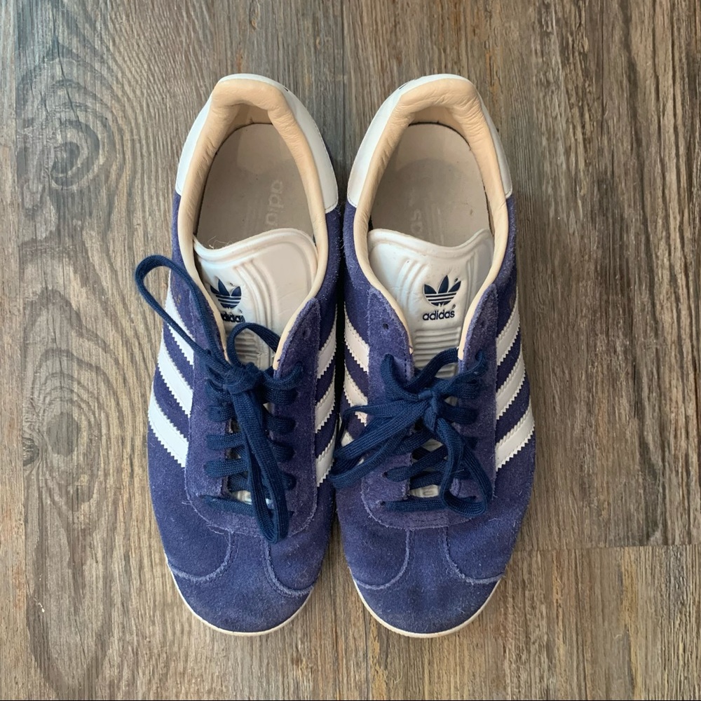 Adidas Gazelle Blue Suede Shoes